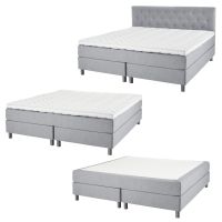 Jenkkis&auml;ngyss&auml; on kaksi alarunkoa, joiden p&auml;&auml;lle tulee t&auml;ysleve&auml; joustinpatja ja sijauspatja. S&auml;ngynp&auml;&auml;ty on erillinen kaluste, joka viimeistelee jenkkis&auml;ngyn ilmeen ja tyylin.