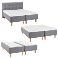 Runkopatja s&auml;nky koostuu verhoillusta rungosta, jaloista ja sijauspatjasta. Paris&auml;nkyyn tulee kaksi erillist&auml; runkopatjaa vierekk&auml;in ja t&auml;ysleve&auml; sijauspatja. S&auml;ngynp&auml;&auml;ty viimeistelee vuoteen ulkon&auml;&ouml;n, mutta ei ole pakollinen.