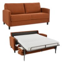 2-istuttava vuodesohva muhkealla patjalla ja jykev&auml;ll&auml; vuodemekanismilla.