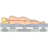 Vy&ouml;hykejousistossa vaihtelevat kova ja pehme&auml; jousisto vuorotellen. N&auml;in vartalo saa juuri oikeanlaisen tuen oikeassa kohtaa.