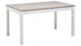 Pohjanmaan OONA-ruokapöytä 140cm, 85 x 140 cm, Nordic tammi (valkoinen/nordic tammi)